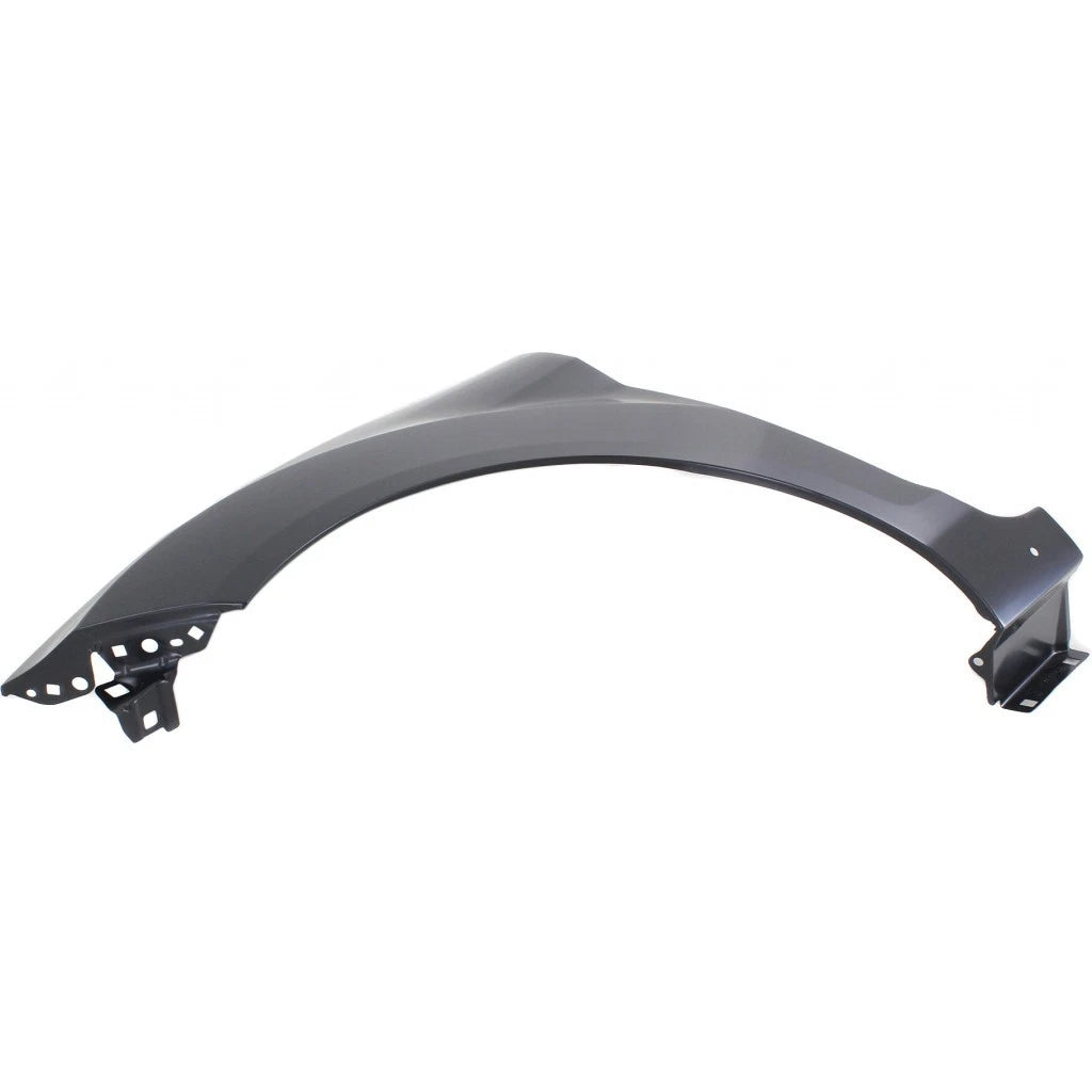 FORD FIESTA HATCHBACK 2014-2019, guardabarros izquierdo (lado del conductor); con paquete de diseño; con orificio para moldura - FO1240292 - Compatible con el número de pieza D2BZ16006A