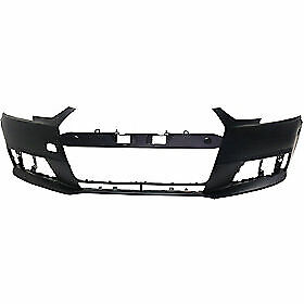 2017-2019 Audi S4 (Sedan - w/o S-Line Pkg - w/o HL Washer - w/o Parallel Park - w/o Park Sensor) Front Bumper Cover - Fits Part Number 8W0807065MGRU