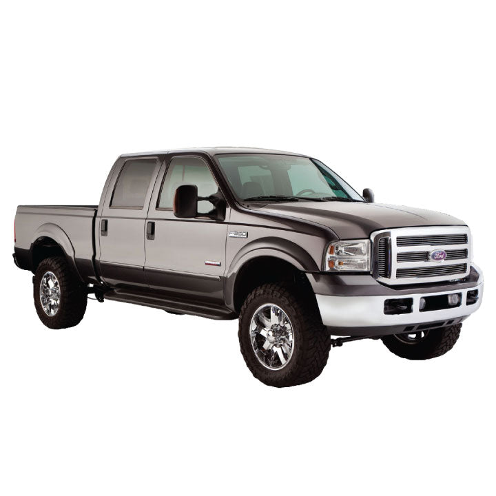 1999-2007 Ford F-250/350 Super Duty Fender Flare Set - Smooth Extension Style