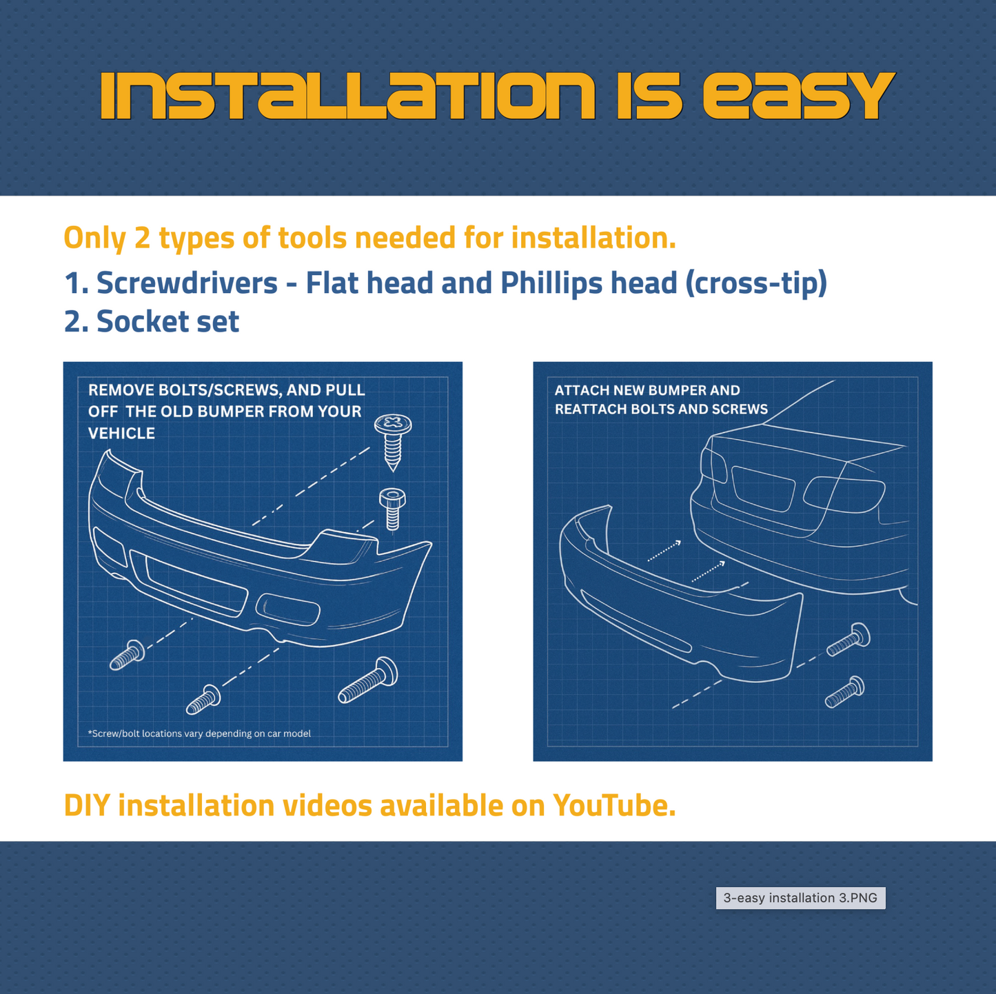2013-2015 Acura RDX Lower Rear Bumper - AC1115100 - Fits Part Number 04716TX4A90