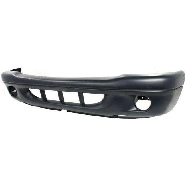 2001-2003 DODGE DURANGO, Front Bumper Cover; w/fog; 1pc BLK/PTD - CH1000349 - Fits Part Number 5073221AA