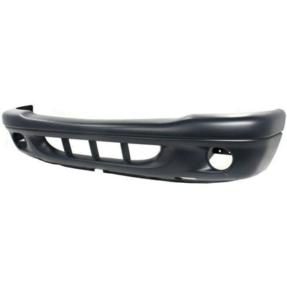 2001-2003 DODGE DURANGO, Front Bumper Cover; w/fog; 1pc BLK/PTD - CH1000349 - Fits Part Number 5073221AA