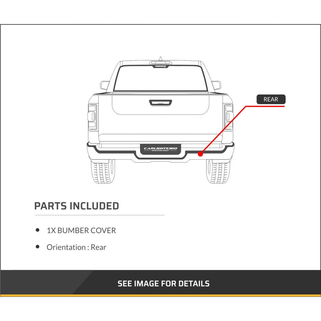 2014-2015 Kia Sorento (w/Park Assist | Upper) Rear Bumper Cover