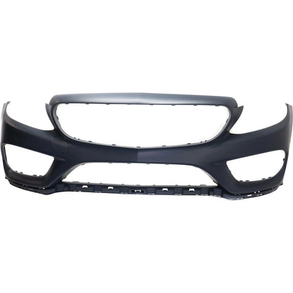 MERCEDES CLASE C 2015-2018, cubierta de parachoques delantero; SEDÁN; W205; con AMG; con vista envolvente; sin sensor de estacionamiento - MB1000478 - Compatible con el número de pieza 20588023409999