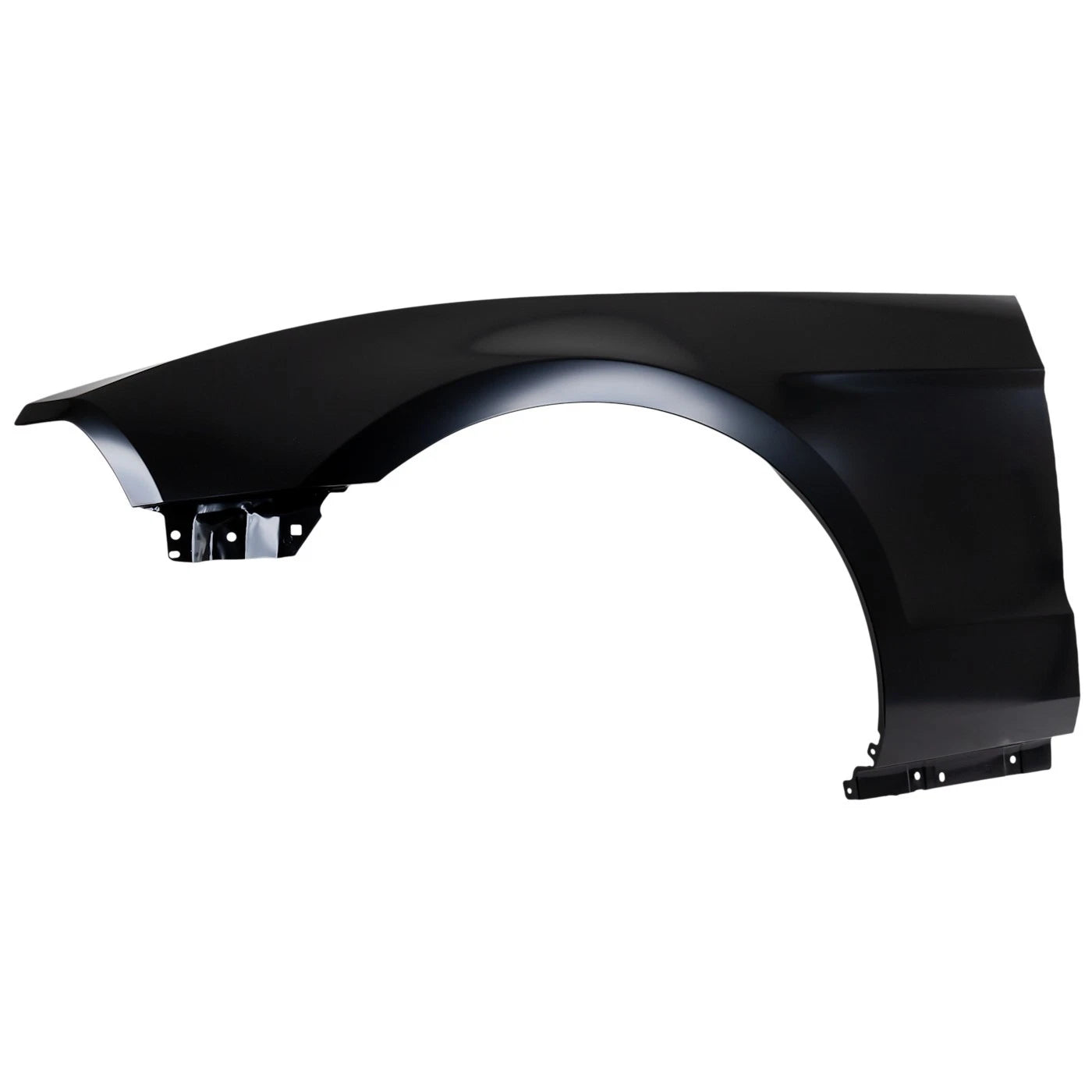 FORD MUSTANG 2010-2014, guardabarros izquierdo (lado del conductor); sin orificio de moldeo - FO1240281 - Compatible con el número de pieza AR3Z16006A