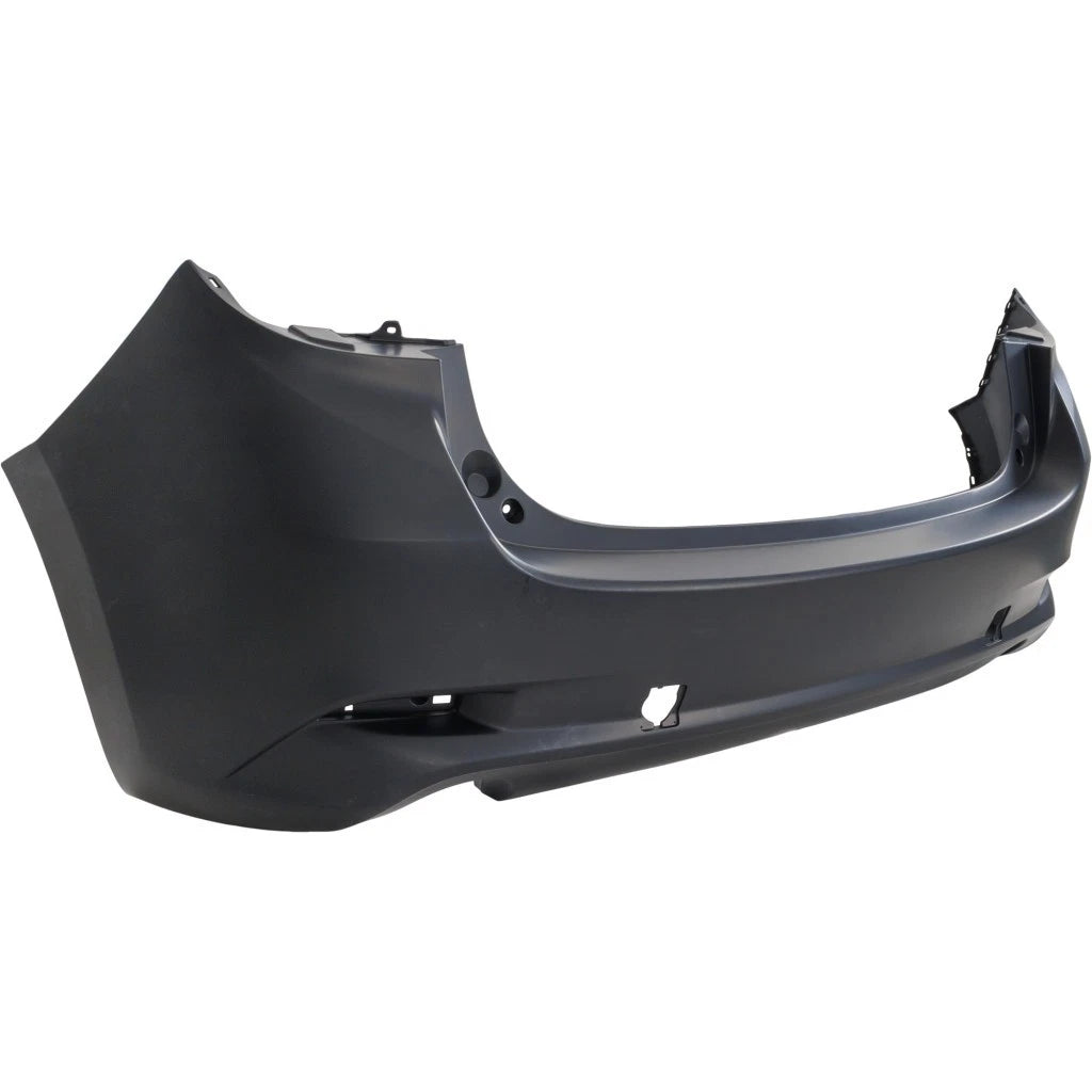 2017-2018 MAZDA 3 HATCHBACK, Rear Bumper Cover; Japan/Mexico Built; Partial PRM/BLK - MA1100225 - Fits Part Number B63B50221ABB^BANE50221A9U