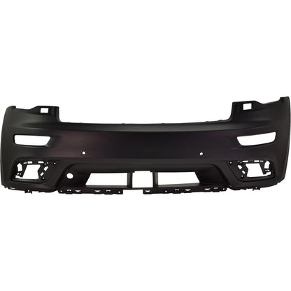 2017-2022 JEEP GRAND CHEROKEE, Front Bumper Cover upper; w/HL Washer; w/Park Assist; w/Tow - CH1000A40 - Fits Part Number 68335064AA