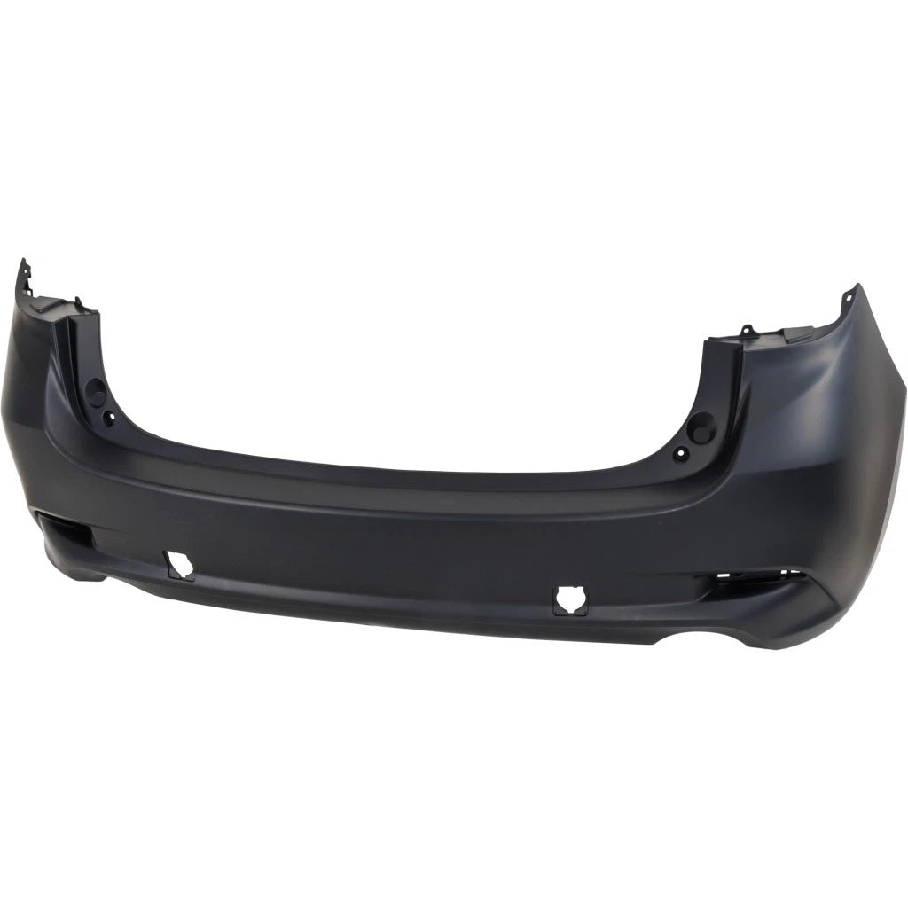 2017-2018 MAZDA 3 HATCHBACK, Rear Bumper Cover; Japan/Mexico Built; Partial PRM/BLK - MA1100225 - Fits Part Number B63B50221ABB^BANE50221A9U