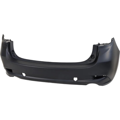 2017-2018 MAZDA 3 HATCHBACK, Rear Bumper Cover; Japan/Mexico Built; Partial PRM/BLK - MA1100225 - Fits Part Number B63B50221ABB^BANE50221A9U