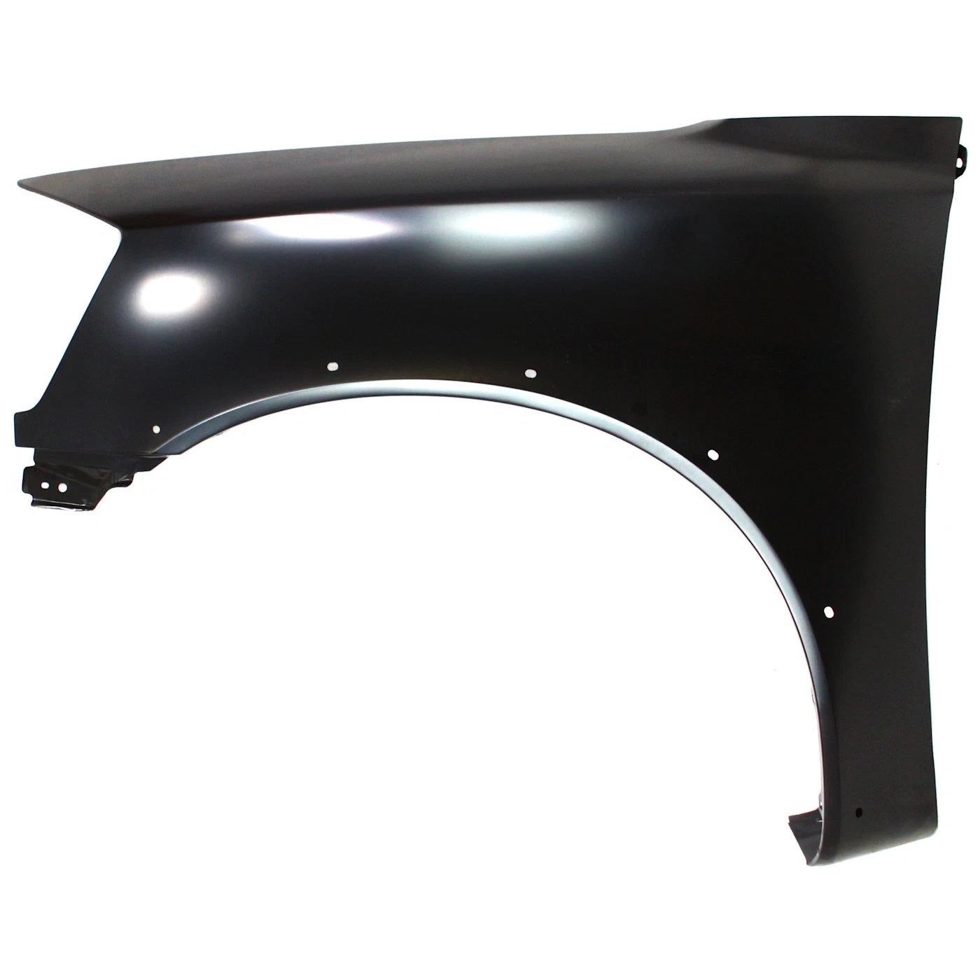 NISSAN TITAN 2008-2015, guardabarros izquierdo (lado del conductor); modelo LE/PRO-4X; con orificio para moldura - NI1240192 - Compatible con la pieza número F3101ZR0EA