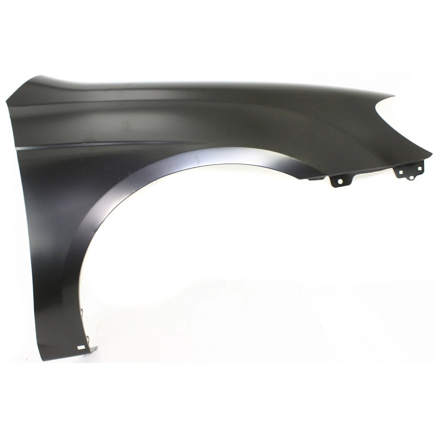 KIA SPECTRA 2007-2009, guardabarros derecho (lado del pasajero); SX; con moldura lateral de carrocería - KI1241126 - Compatible con la pieza número 663212F020