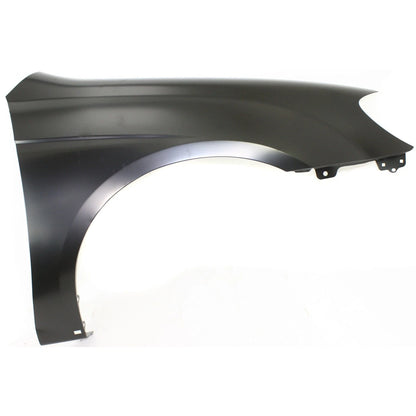 KIA SPECTRA 2007-2009, guardabarros derecho (lado del pasajero); SX; con moldura lateral de carrocería - KI1241126 - Compatible con la pieza número 663212F020