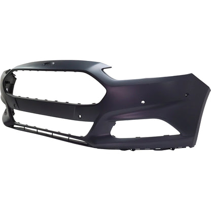 2013-2016 FORD FUSION ENERGI, Front Bumper Cover; w/o Towing Hook; w/Active Park Assist; w/Snr (PT) - FO1000681 - Fits Part Number ES7Z17D957CPTM