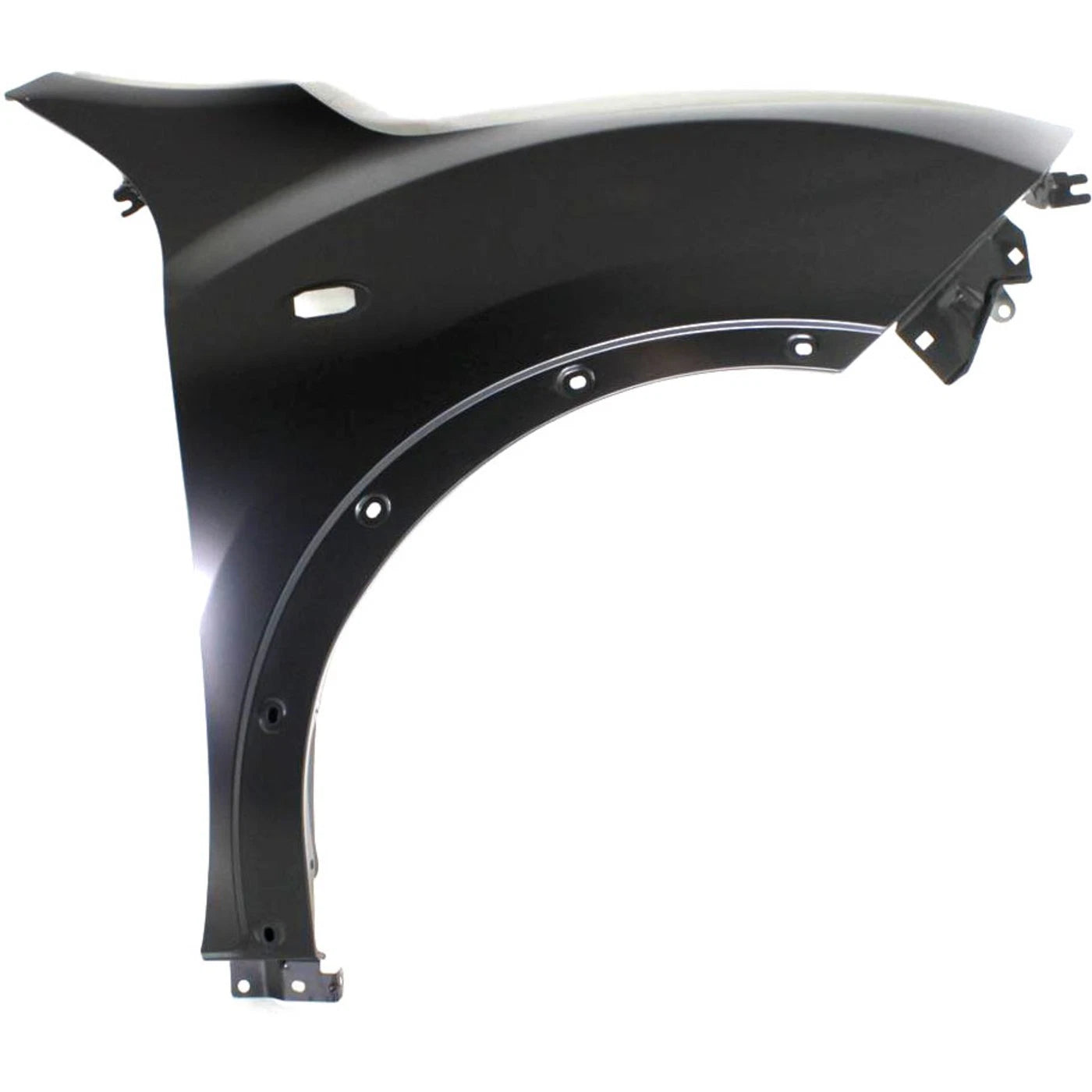 Nissan Juke 2011-2016, guardabarros derecho (lado del pasajero); con orificio - NI1241200 - Compatible con el número de pieza FCA001KAMA