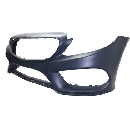 MERCEDES CLASE C 2015-2018, cubierta de parachoques delantero; SEDÁN; W205; con AMG; con vista envolvente; sin sensor de estacionamiento - MB1000478 - Compatible con el número de pieza 20588023409999