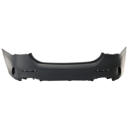 2019-2022 MERCEDES A-CLASS, Rear Bumper Cover; V177; SEDAN; w/AMG; w/o Park Sensor; w/Tow - MB1100442 - Fits Part Number 1778809801649990