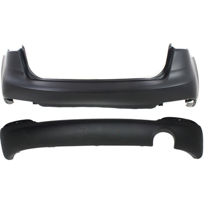 2014-2016 Kia Forte (Lower | w/Exhaust Tip) Rear Bumper Cover