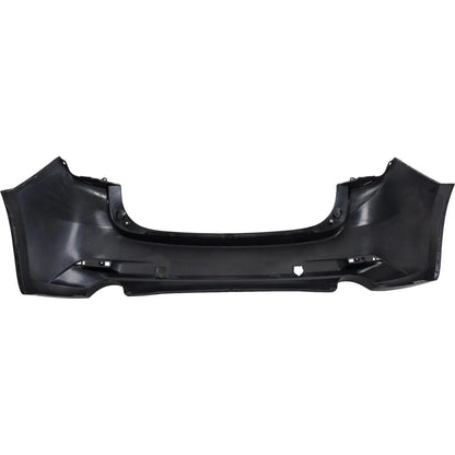 2017-2018 MAZDA 3 HATCHBACK, Rear Bumper Cover; Japan/Mexico Built; Partial PRM/BLK - MA1100225 - Fits Part Number B63B50221ABB^BANE50221A9U