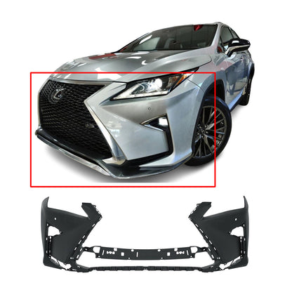 2016-2019 Lexus RX450h (w & w/o F Sport | w/o HL Washer | w/Park Sensor | Canada Built | T) Front Bumper Cover