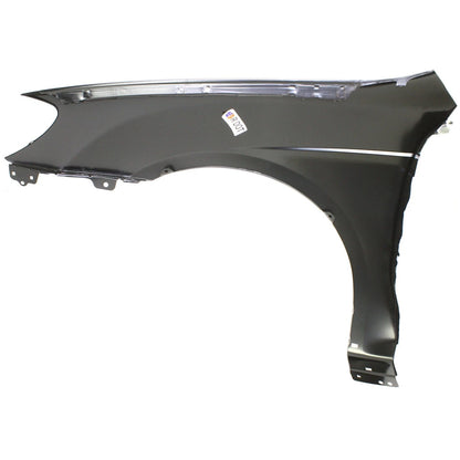 KIA SPECTRA 2007-2009, guardabarros derecho (lado del pasajero); SX; con moldura lateral de carrocería - KI1241126 - Compatible con la pieza número 663212F020