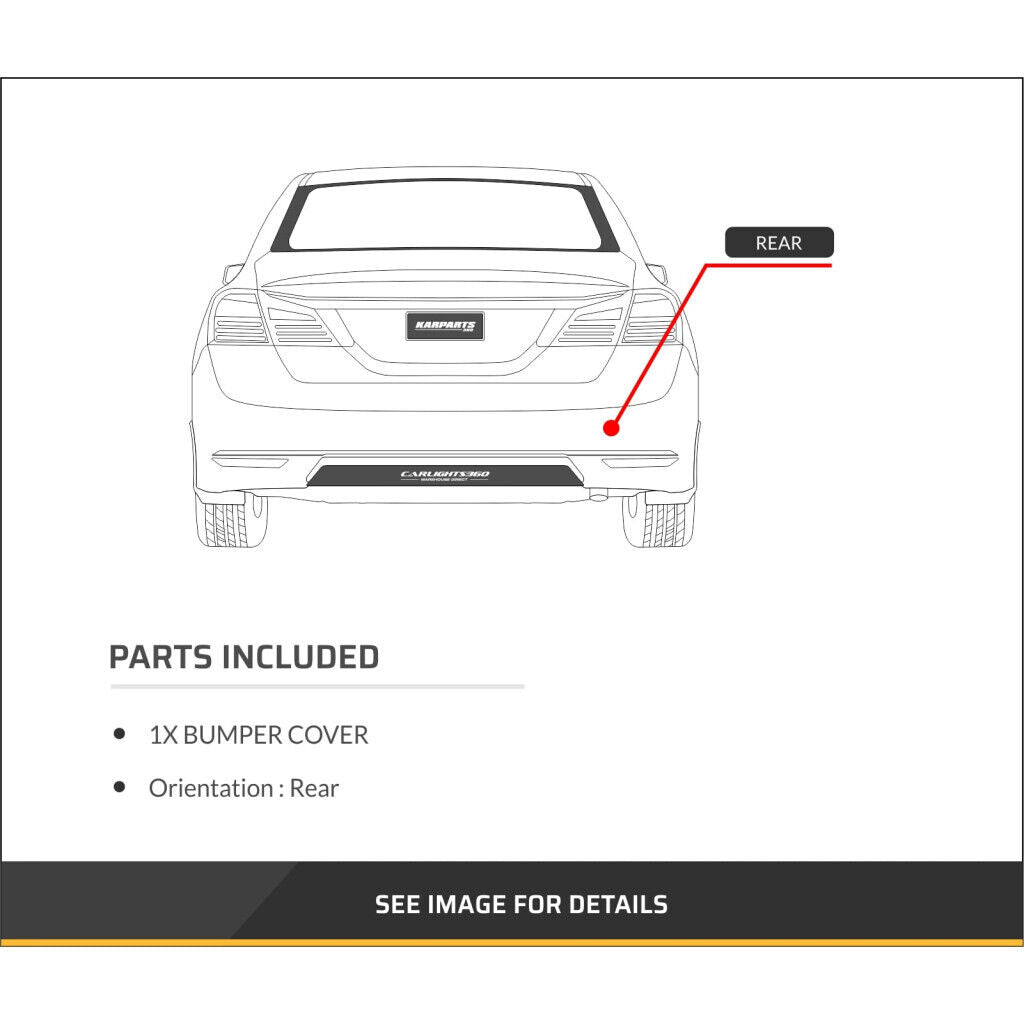 2018-2020 Kia Rio (Sedan | EX/LX/S | w/o Sensor) Rear Bumper Cover