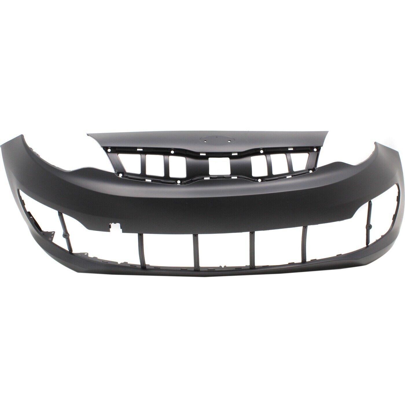 Front Lower Bumper Cover Grille For 2016-2017 KIA Rio Sedan – Matte Black/Chrome