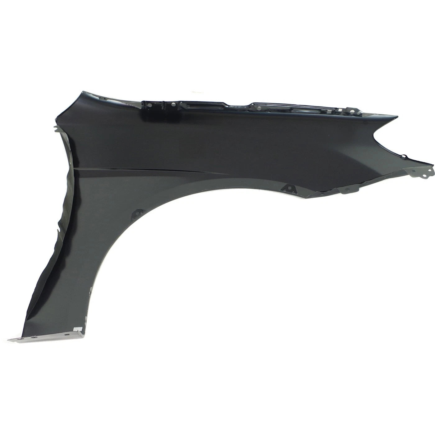 KIA SPECTRA 2007-2009, guardabarros izquierdo (lado del conductor); SX; con moldura lateral de carrocería - KI1240126 - Compatible con la pieza número 663112F020