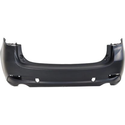 2017-2018 MAZDA 3 HATCHBACK, Rear Bumper Cover; Japan/Mexico Built; Partial PRM/BLK - MA1100225 - Fits Part Number B63B50221ABB^BANE50221A9U