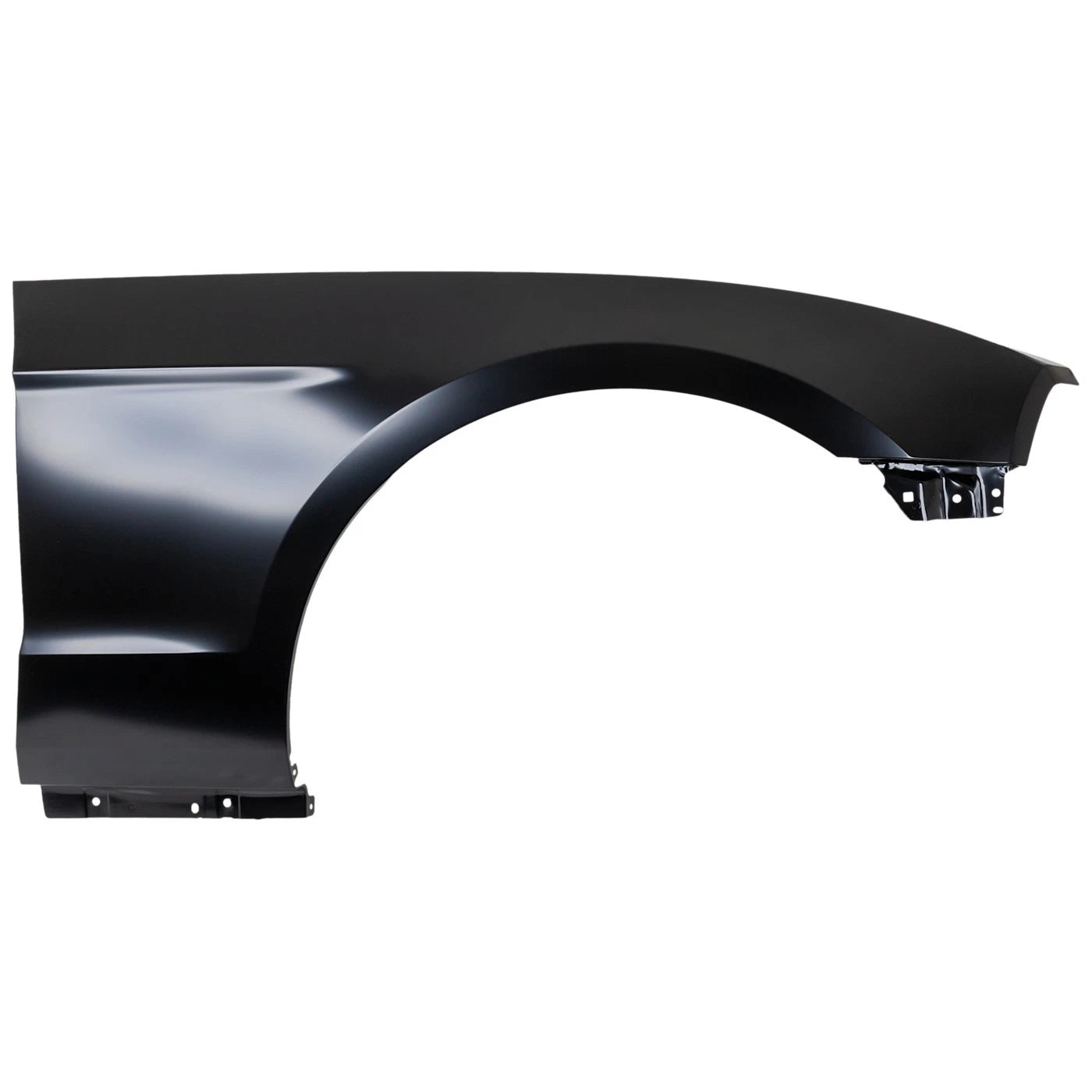 FORD MUSTANG 2010-2014, guardabarros derecho (lado del pasajero); sin orificio de moldura - FO1241281 - Compatible con el número de pieza AR3Z16005A
