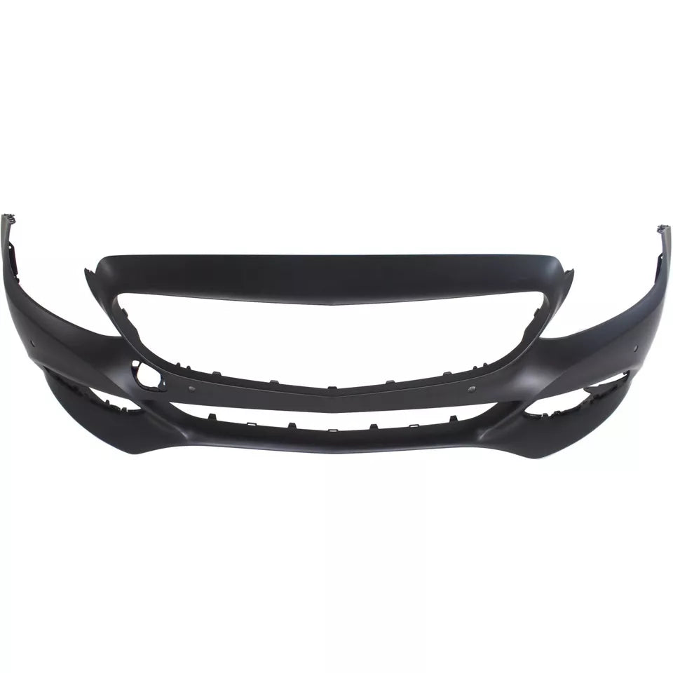 2017-2018 MERCEDES BENZ C-CLASS   -   C300 CPE; W205; w/o AMG & Lux w/o Camera w/Sensor -  Front Bumper Cover  -  MB1000468 - Fits Part Number 2058800340659990