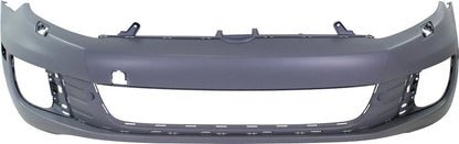 Volkswagen GOLF 2010-2014, cubierta de parachoques delantero; con lavaparabrisas; sin asistencia de estacionamiento - VW1000185 - Compatible con el número de pieza 5K0807217CFGRU