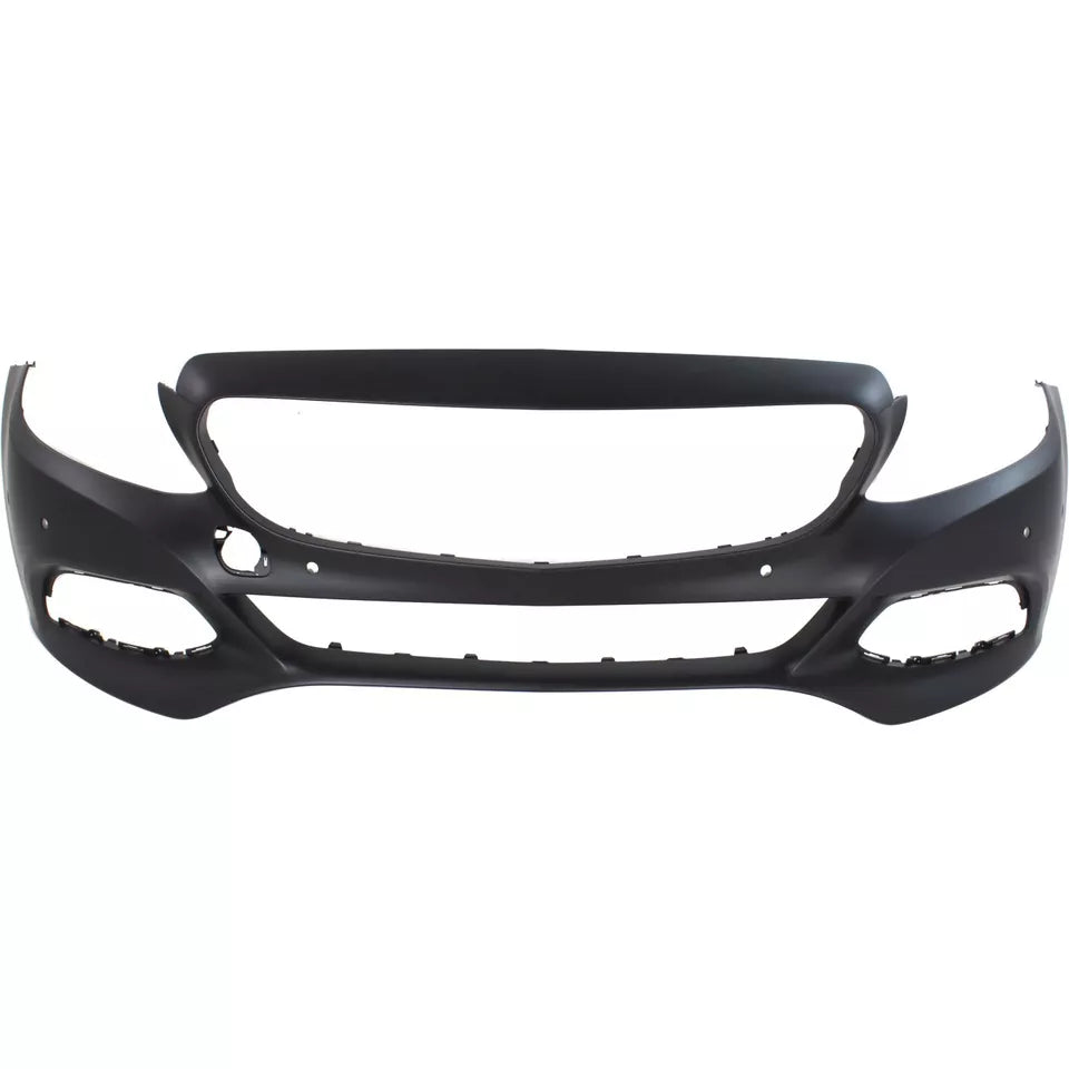 2017-2018 MERCEDES BENZ C-CLASS   -   C300 CPE; W205; w/o AMG & Lux w/o Camera w/Sensor -  Front Bumper Cover  -  MB1000468 - Fits Part Number 2058800340659990