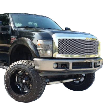 2008-2010 Ford F-250/350 Super Duty Fender Flare Set - Smooth Extension Style