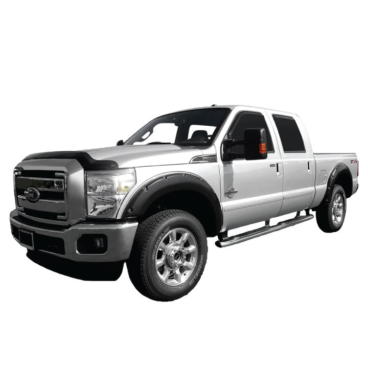 2011-2016 Ford F-250/350/450 Super Duty Fender Flare Set - Smooth Extension Style