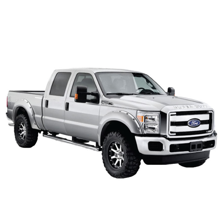 2011-2016 Ford F-250/350/450 Super Duty Fender Flare Set - Smooth Extension Style